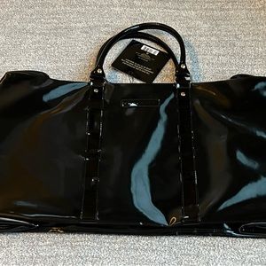 Sean John Black Shiny Duffle Bag